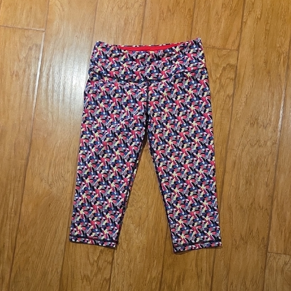 Victoria's Secret Crop Leggings - Multicolor Pattern